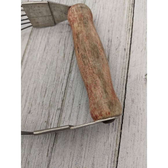 Vintage Androck Wire Dough Pastry Blender Wood Handle - Picture 2 of 7